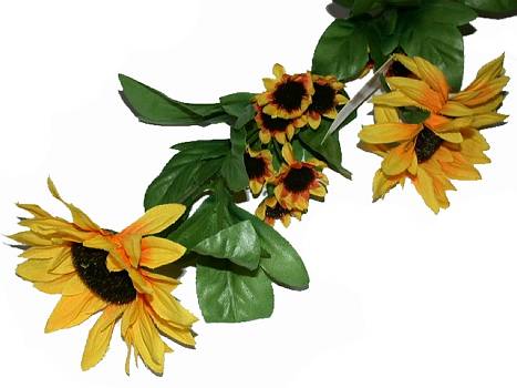 Kunstblume Sonnenblume verzweigt/24