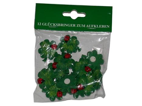 Geschenkaufkl. 12er Set Kleebl./24