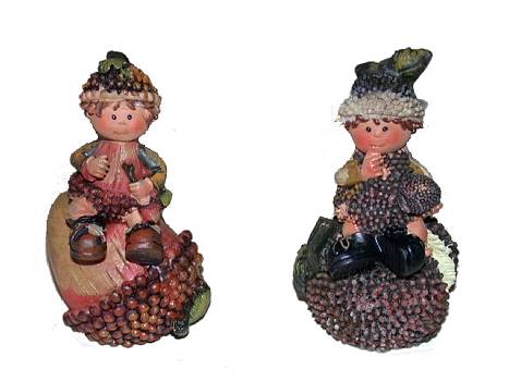 Figur Waldkind a.Frucht 8cm 2f./12