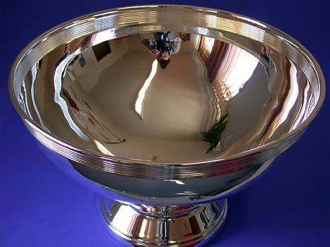 Obstschale versilbert/4