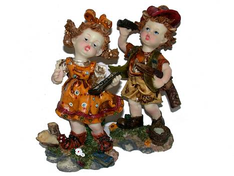 Figur Kinder 11cm 4fach sort./4