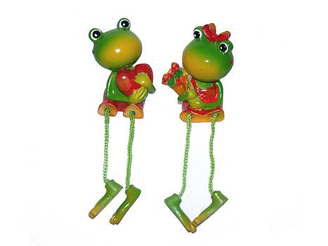 Figur Frosch 12cm m.Schlenkerb./12
