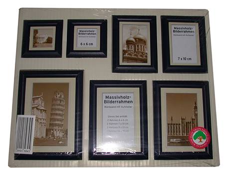 Bilderrahmenset 7teilig 4f.sort./12