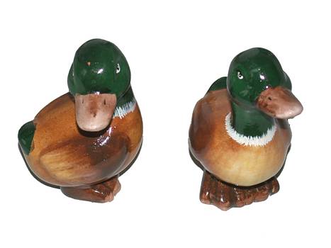 Figur Ente 10cm Keramik sort./4