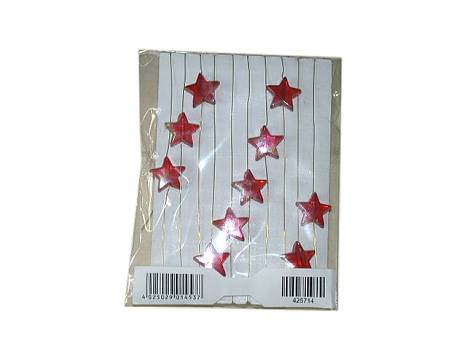 Deko-Sternengirlande rot a.Draht/36