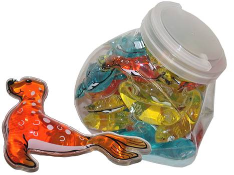 Badegel Robben 3f.sort./30