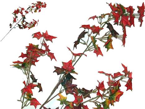 Kunstbl.Efeu-Herbstzweig 78cm orange/24