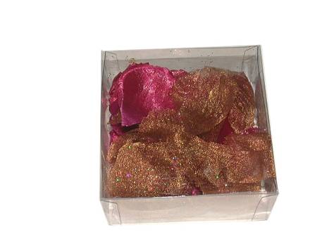 Kunstbl.Rosenstreubl�tter gold-burgund/