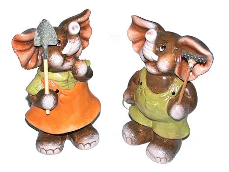 Figur Elefant Keramik 16cm/4