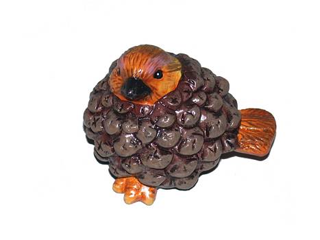 Figur Spatz/Zapfen klein/24