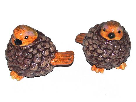 Figur Spatz/Zapfen 9x9 sort./8