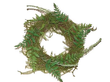 Kunstbl.Moos-Farn-Kranz 28cm/36