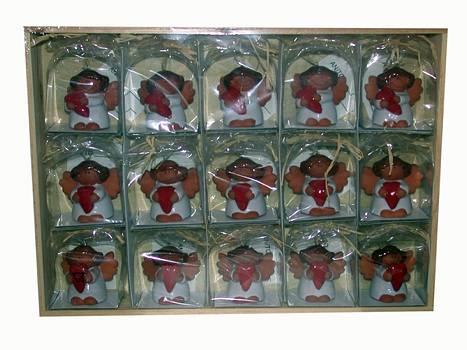 Figur Schutzengel H7cm/weiss/15