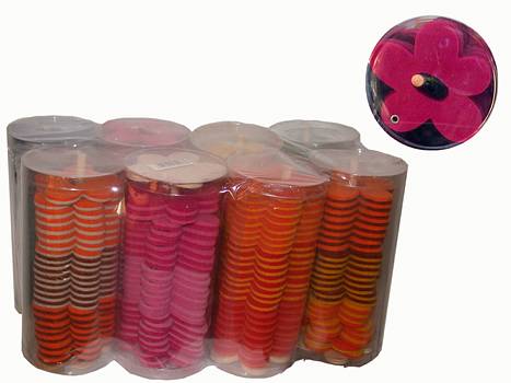 Deko-Filz-Bl�te D7cm 24er R�hre/8