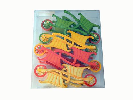 Deko-Holzschubkarre L12cm 4f.sort/8