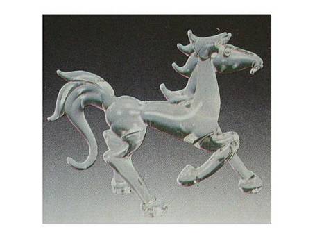 Glas Pferd 8cm Handarbeit/1