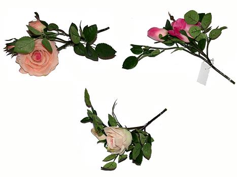 Kunstbl.Rosenpicks 20cm pink/lachs/creme