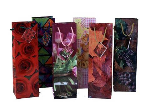 Geschenkt�te Flasche Blumen/12