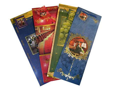 Geschenkt�te Flasche gross m.Golddr./12