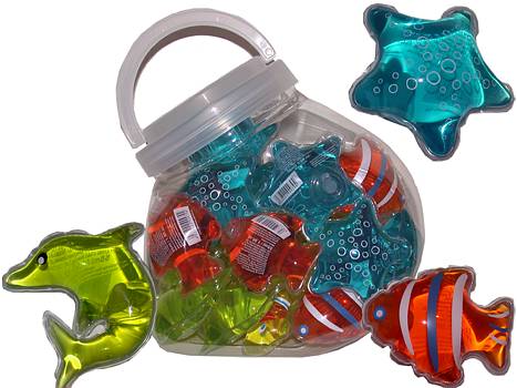 Badegel Seetiere sort/24