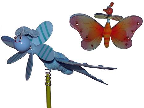 Deko-Windm�hle 4f.Schmetterling/24