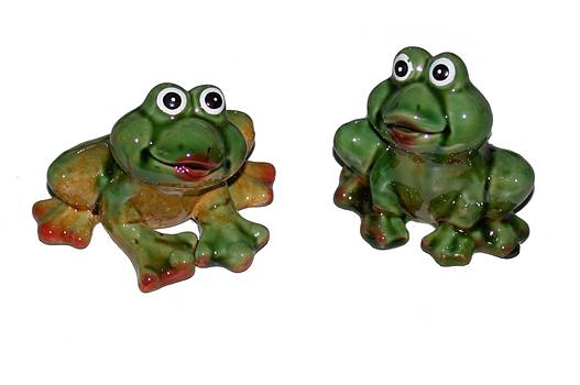 Figur Frosch 7cm 3f.sort. glasiert/12