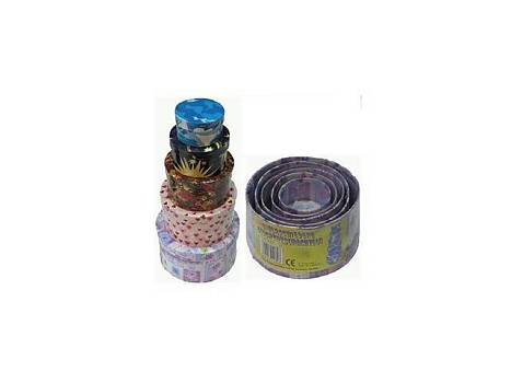 Geschenkschachteln 5er rund sort./24