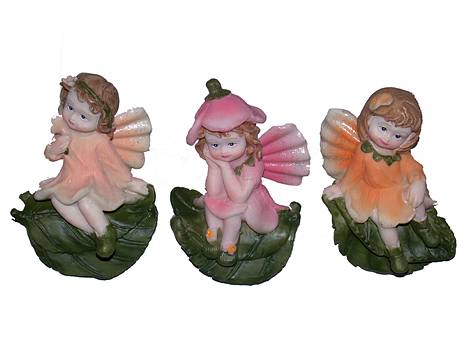 Figur Elfe Kantenfig. 8cm Polyst.sort/36