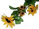 Kunstblume Sonnenblume verzweigt/24