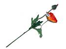 Kunstbl. Mohn 40cm orange/24