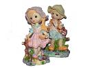 Figur Kinder 21cm 4f.sort.Polystone/4