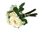 Kunstbl. Rosenstrauss 23cm creme/3